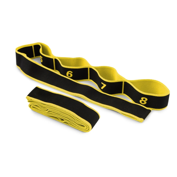 Еспандер з петлями для розтяжки PowerPlay PP_4311 Fitness Band Жовта (88*4см.)