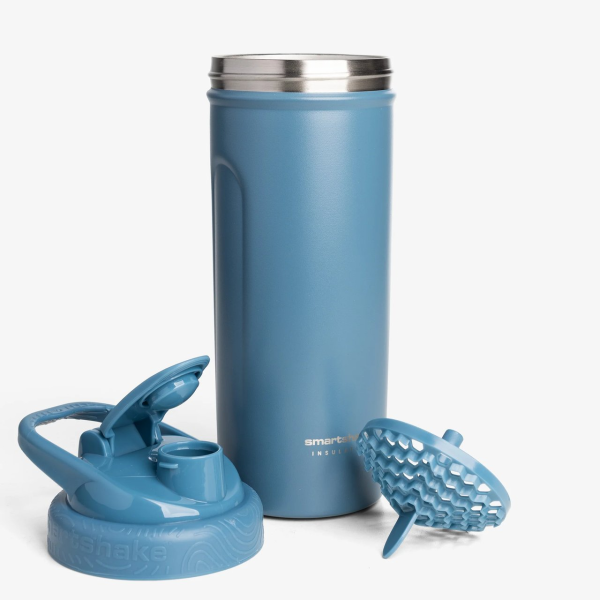Шейкер спортивний SmartShake металевий Insulated Steel 750ml Blue