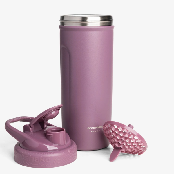Шейкер спортивний SmartShake металевий Insulated Steel 750ml Plum