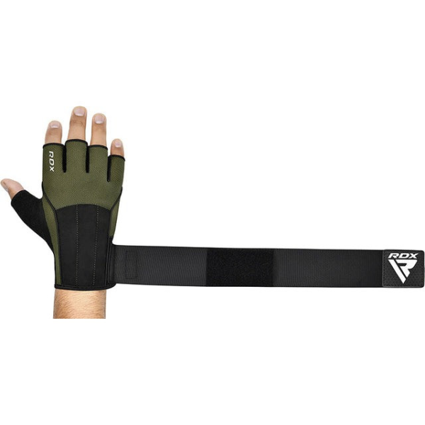 Рукавички для фітнесу RDX W3 ARMY GREEN WITH EVA PADDING-XL