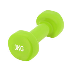 Гантель вінілова PowerPlay 4125 Achilles 3 кг суцільна зелена PP_4125_3kg