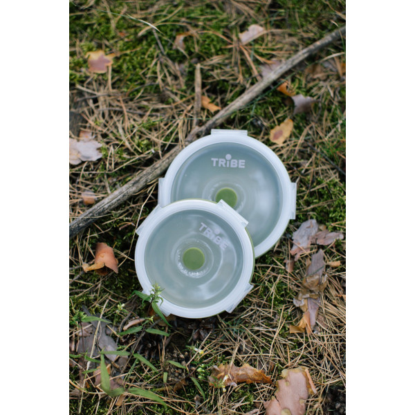 Контейнер Tribe Bowl Container 550 мл силіконовий T-FF-0045, olive