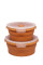 Контейнер Tribe Bowl Container 800 мл силіконовий T-FF-0046, ocher