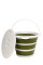 Відро Tribe Water Bucket Lid 10 л силіконове з кришкою T-FJ-0050, olive