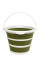 Відро Tribe Water Bucket Lid 10 л силіконове з кришкою T-FJ-0050, olive