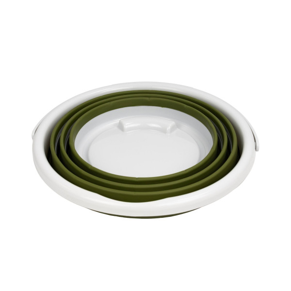 Відро Tribe Water Bucket Lid 10 л силіконове з кришкою T-FJ-0050, olive