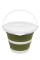 Відро Tribe Water Bucket Lid 5 л силіконове з кришкою T-FJ-0049, olive