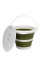 Відро Tribe Water Bucket Lid 5 л силіконове з кришкою T-FJ-0049, olive