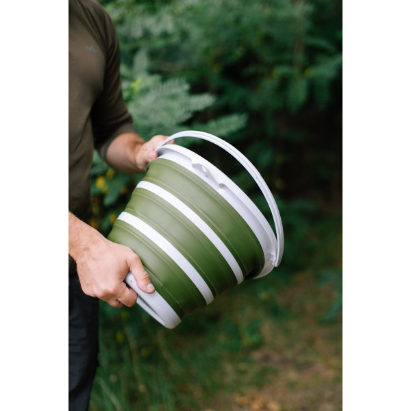 Відро Tribe Water Bucket 10 л силіконове T-FJ-0048, olive