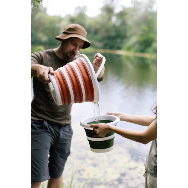Відро Tribe Water Bucket 5 л силіконове T-FJ-0047, olive