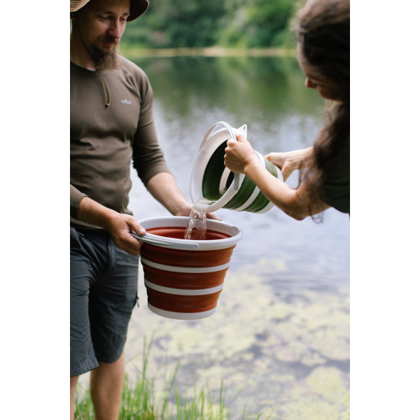 Відро Tribe Water Bucket 5 л силіконове T-FJ-0047, olive