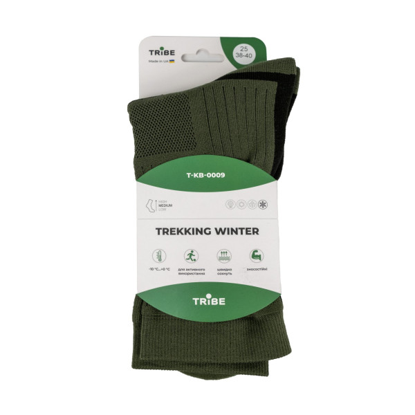 Шкарпетки Tribe Trekking Winter T-KB-0009-olive