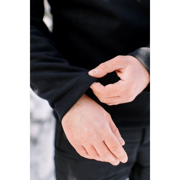 Кофта флісова Tribe Fleece Jacket Half Zip T-KJ-0012-black
