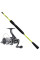 Спиннинговый набор Daiwa на щуку и окуня: катушка Daiwa Crossfire LT 2500 + спиннинг Flagman Bonus 2,36 м 5–25 г