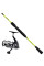 Джиговий спінінговий набір на судака й щуку: котушка Daiwa Crossfire LT 3000-C + спінінг Flagman Bonus 2,36 м 10–35 г