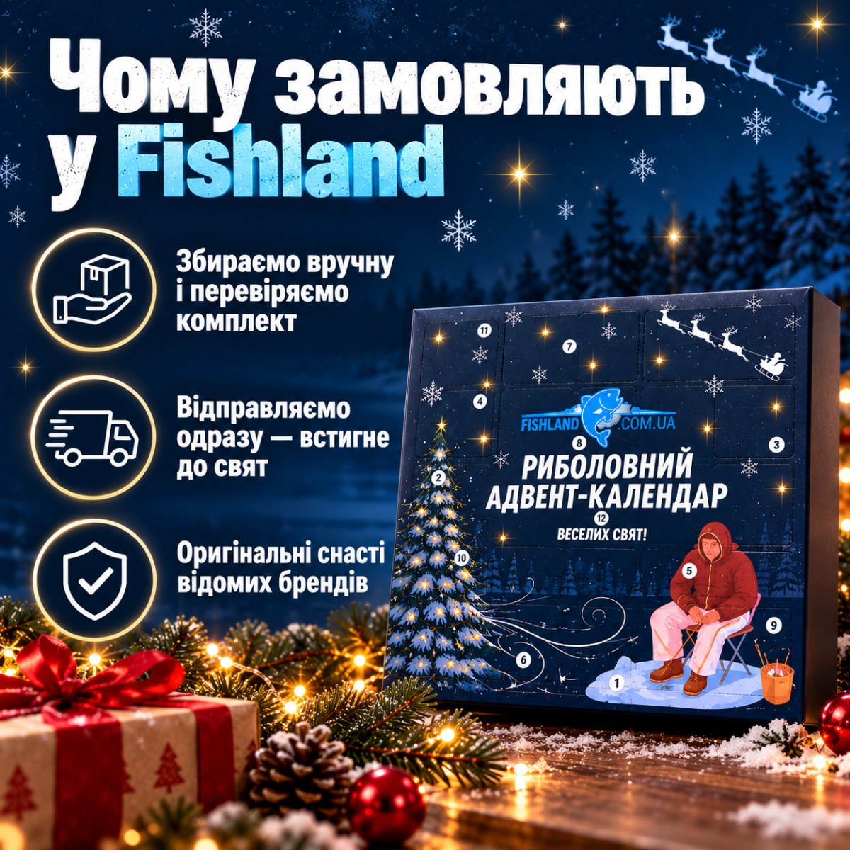Адвент-календар Fishland для рибалки